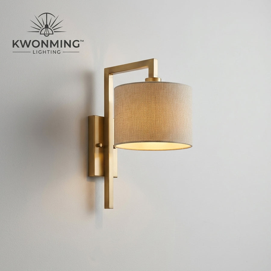 Kwonming™ Fabric Shade Bedside Wall Light